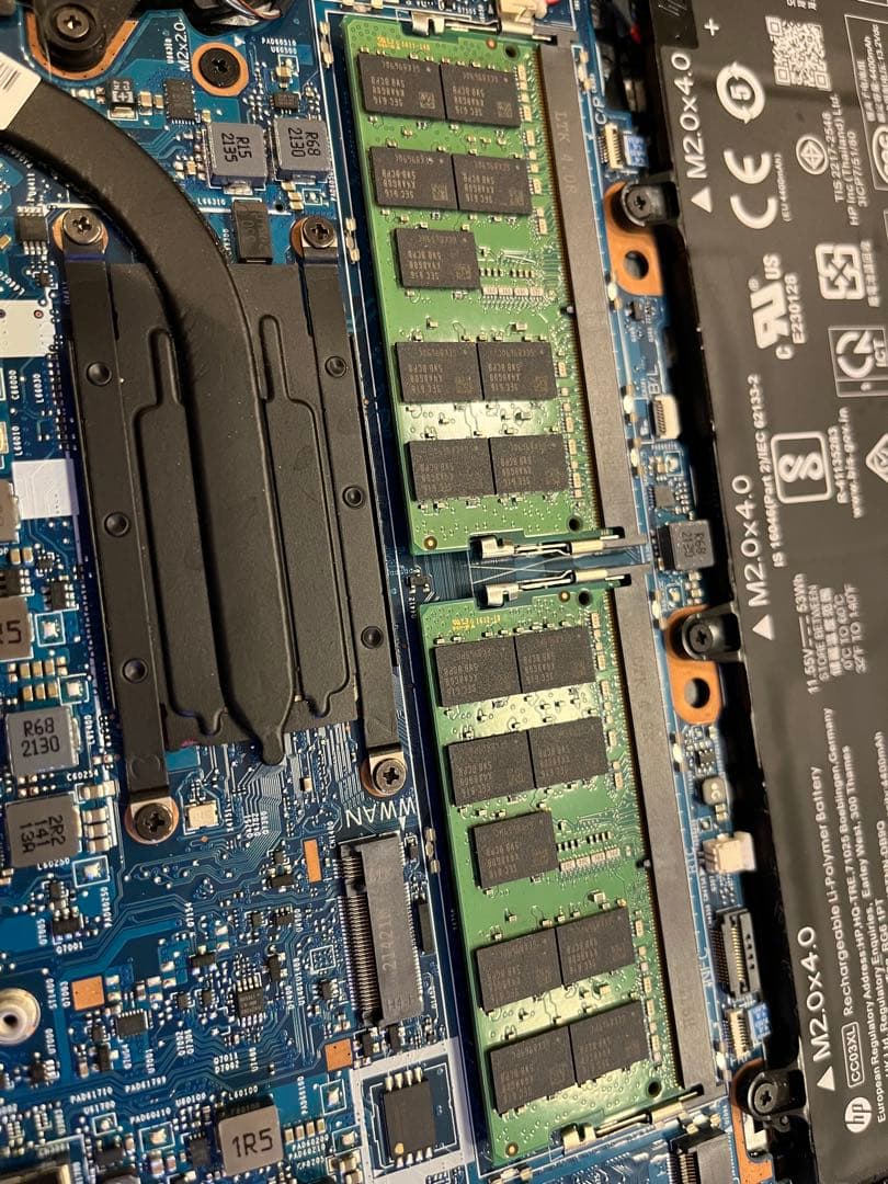 H5 SAMSUNG 16GB2枚32GB PC4BIOSチェック✅