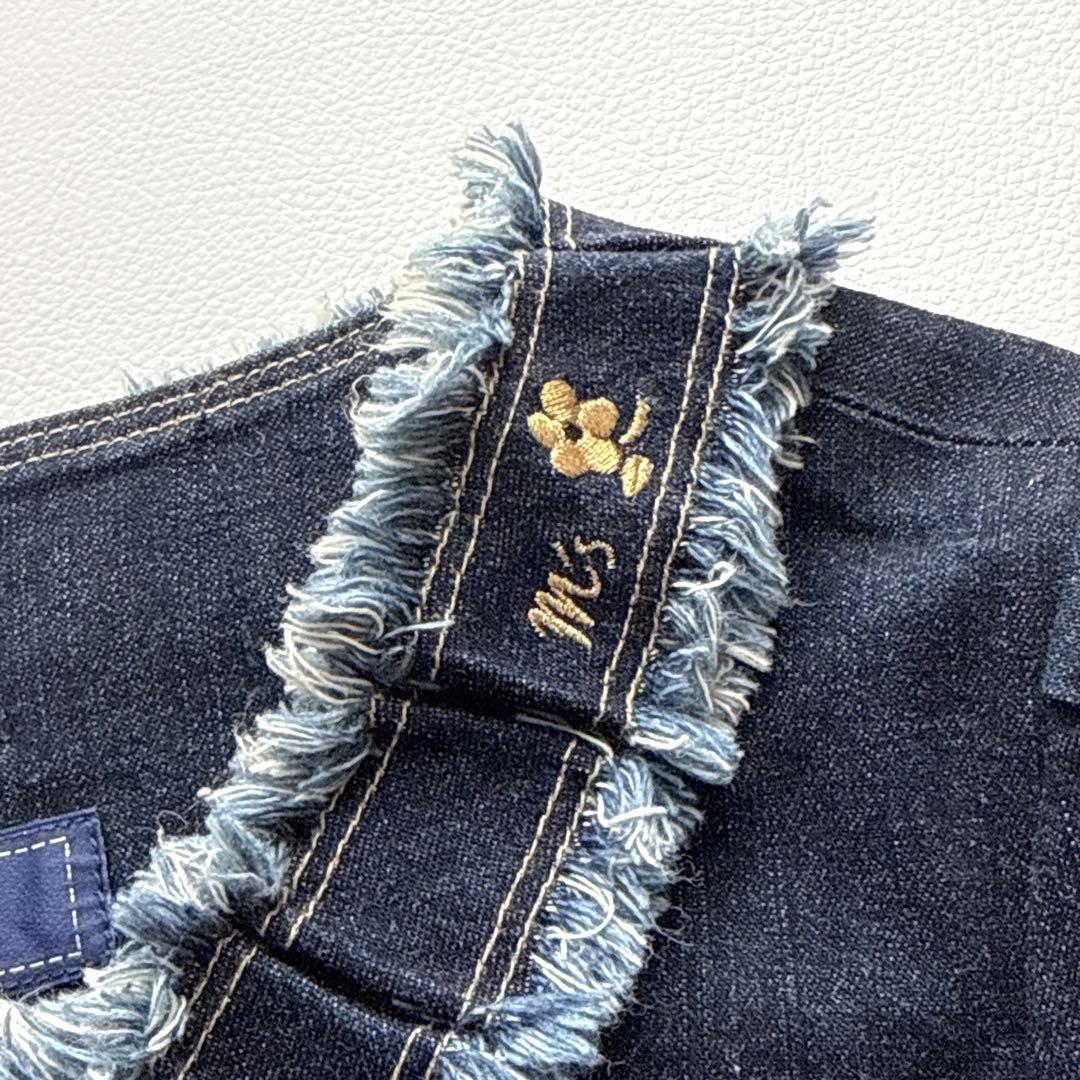 M'S GRACY フリンジデニム ジャケット　ノーカラー　カメリア