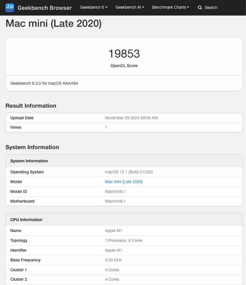Apple M1 MacMini 2020シルバー RAM16GB SSD1TB