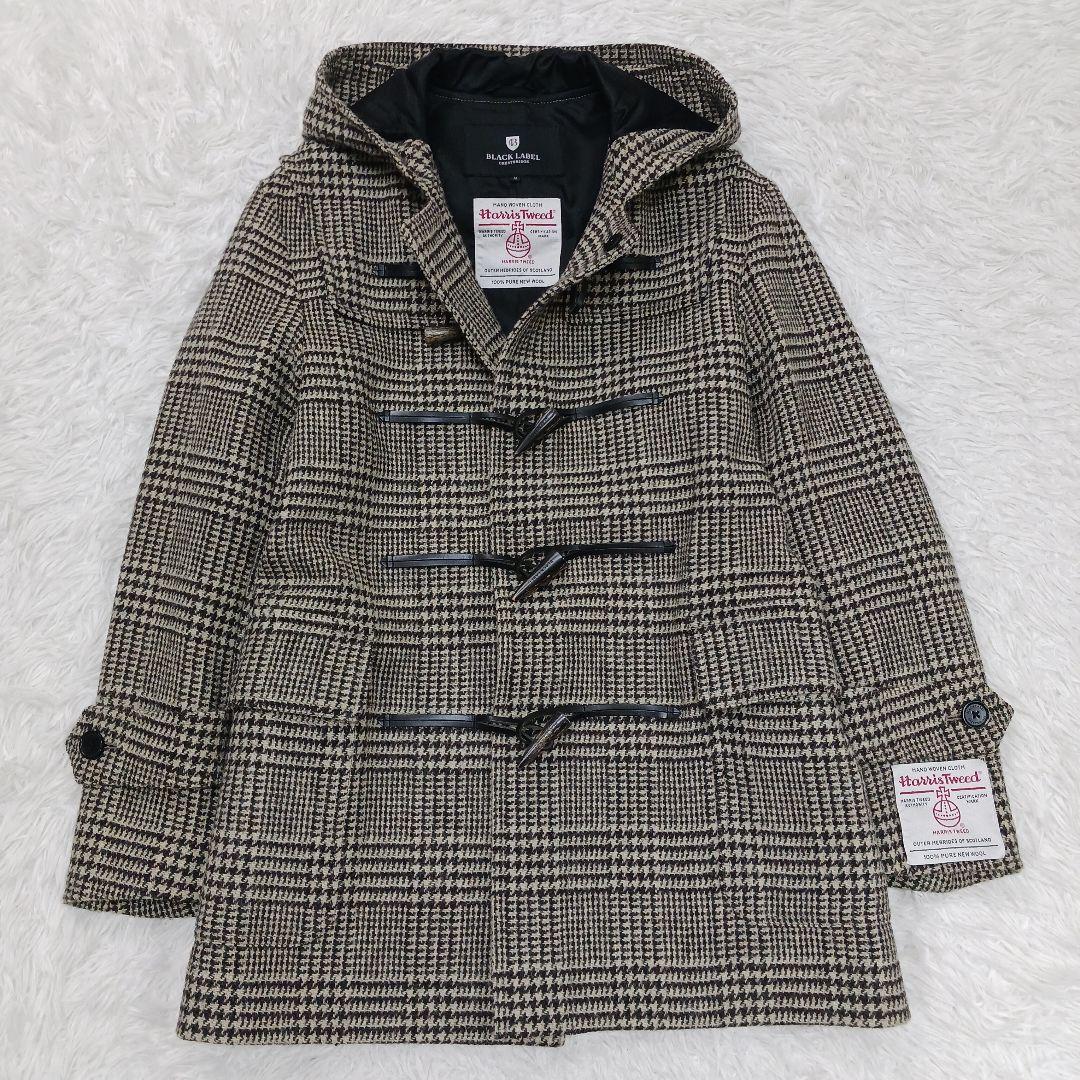 ✨新品未使用✨ブラックレーベル　ダッフル　ハリスツイード　グレンチェック M