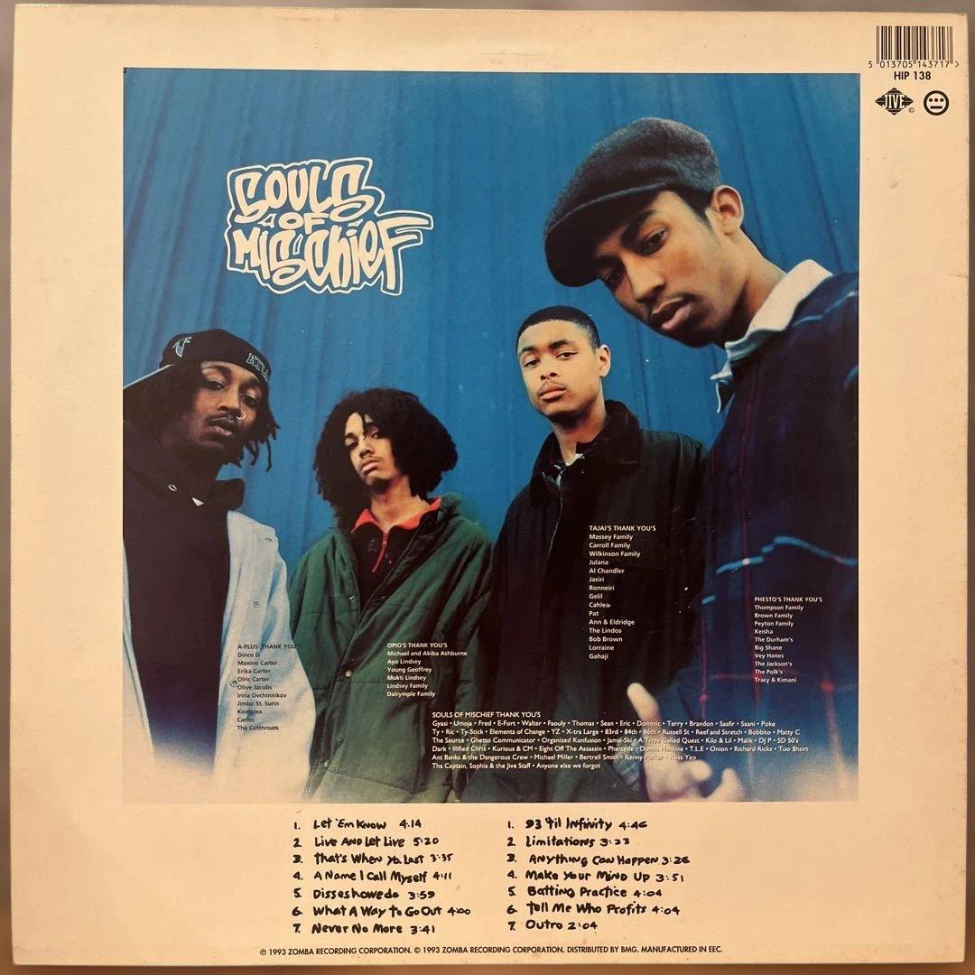 洋楽 Souls of Mischief - 93 'til Infinity LP