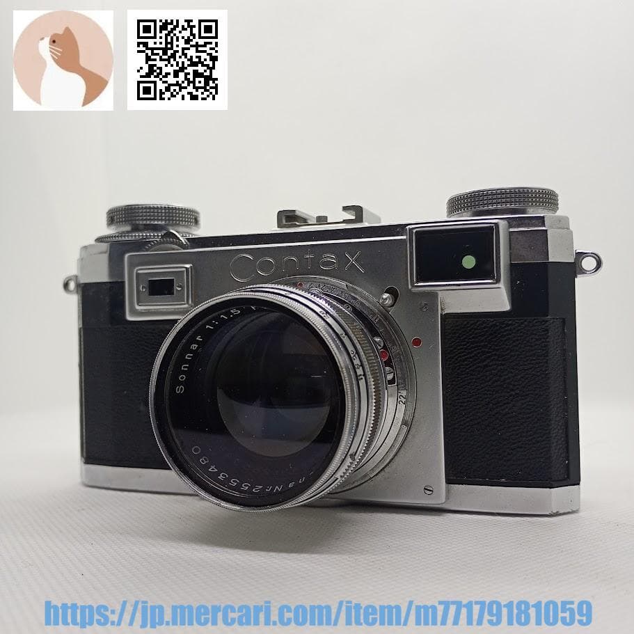 【整備済完動品】Contax Ⅱa CD SonnarJena 5cm F1.5