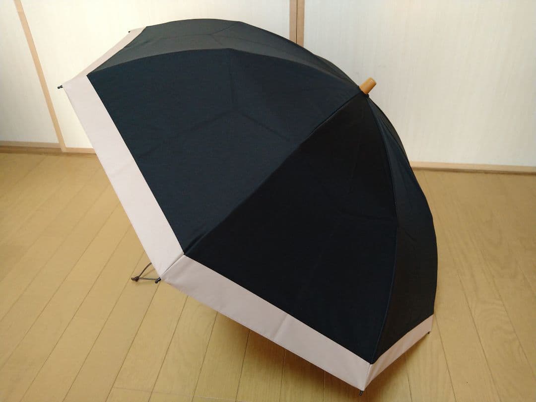 【サンバリア100】折りたたみ日傘２段折 ブラック