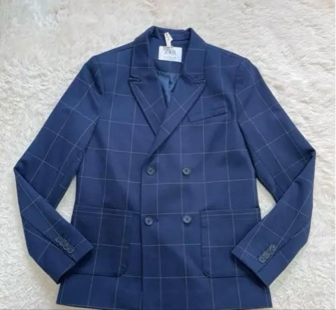美品✨ZARA 152卒業式フォーマルスーツ　5点ネイビー