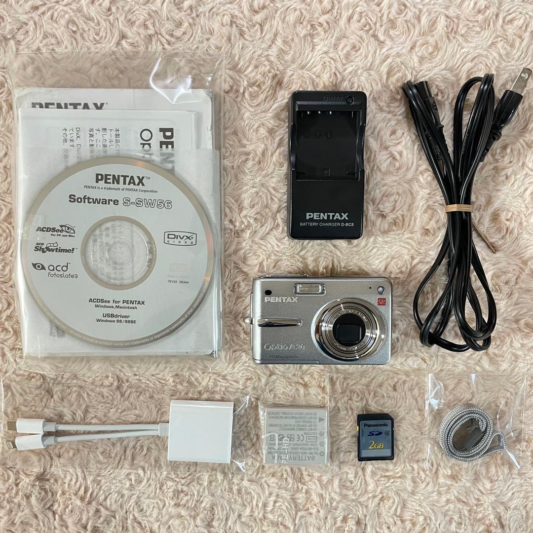 美品✨PENTAX Optio A20✨動作確認済 スマホ転送OK 可愛い♪