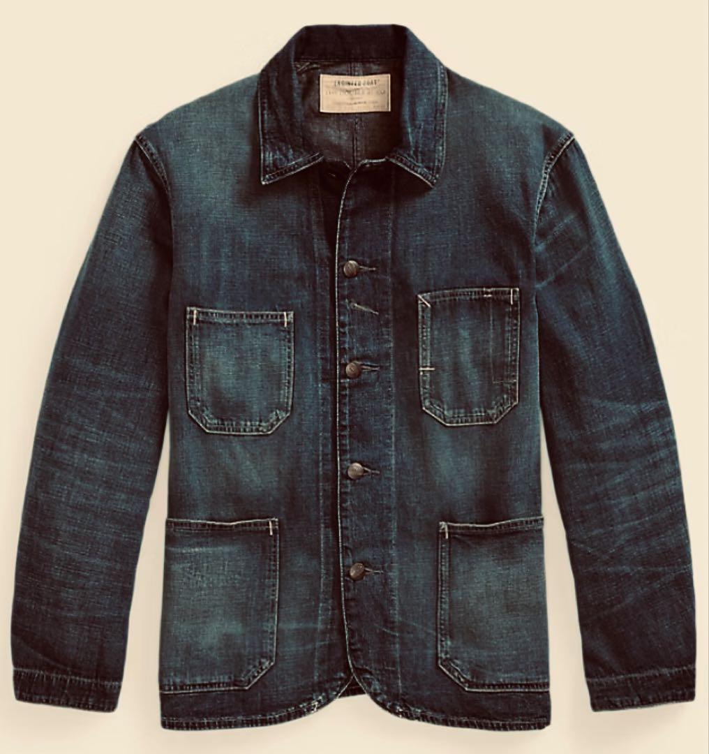 RRL Ralph Lauren 美品 インディゴ デニム コート 【X L】