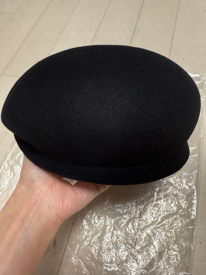 新品未使用★CA4LA★ブラックウールキャスケット★