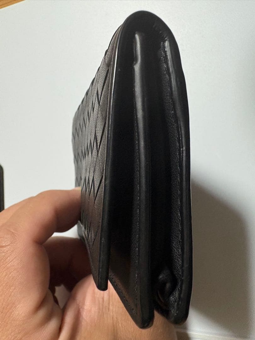 BOTTEGA VENETA ブラック レザー 名刺入れ カードケース 中古品