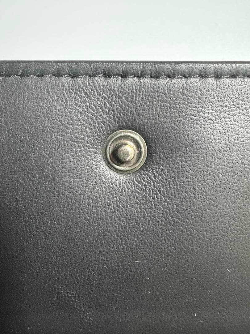 BOTTEGA VENETA ブラック レザー 名刺入れ カードケース 中古品