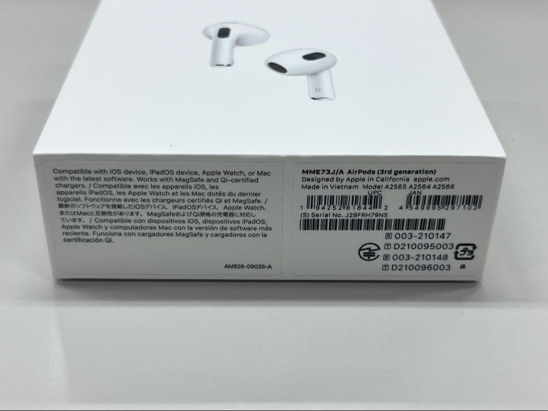 Apple AirPods (第3世代) 本体