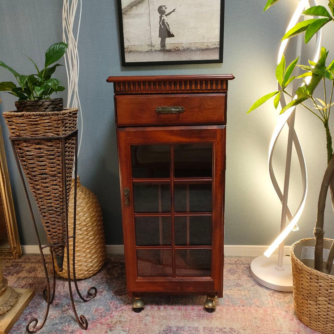 四国工芸 キャビネット 昭和レトロ ヴィンテージ 真鍮取手 希少