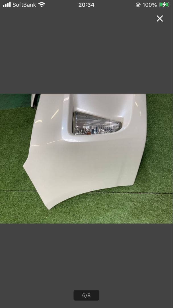 30プリウス　後期純正バンパー　フォグレスロアグリル