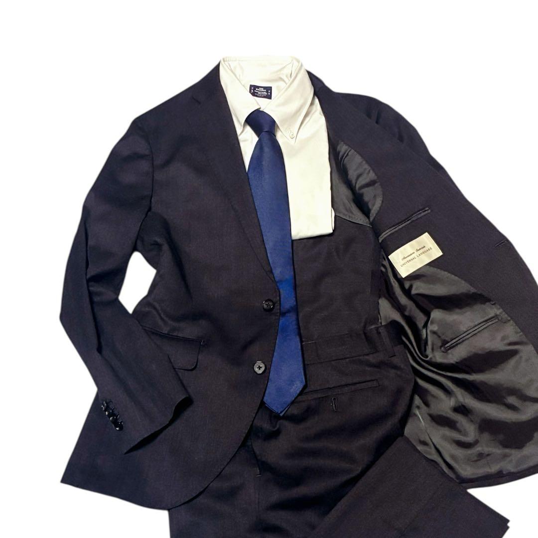 美品　ユニバーサルランゲージ　カノニコ　スーツ　セットアップ　 L　ダークグレー