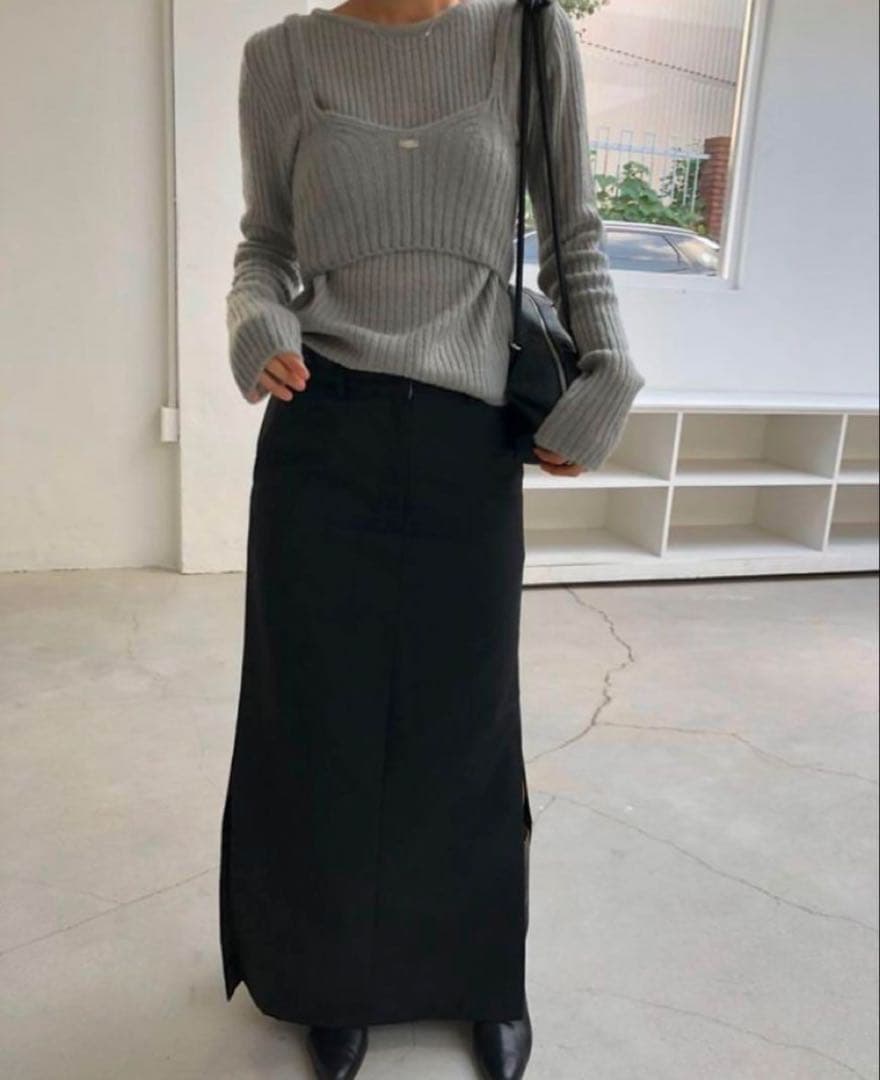 韓国セレクトショップ購入　ニットビスチェセット