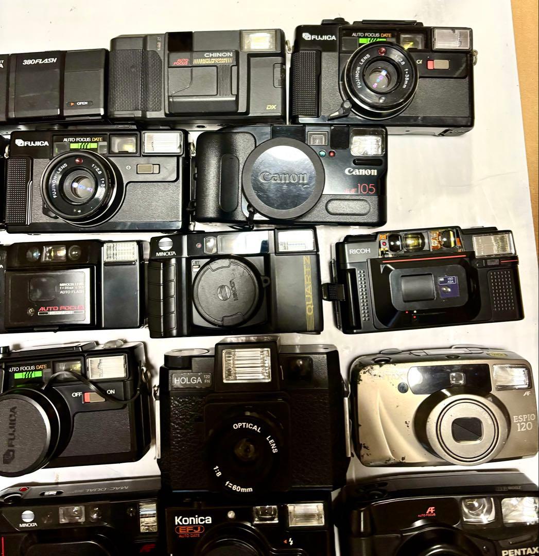 コンパクト135mmフィルムカメラ35台まとめセット（ジャンク品）