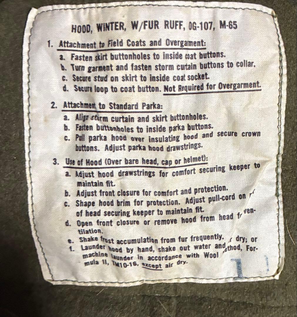 マ*ク様 60s Ｍ-６５ フード コヨーテファー フィッシュテール モッズコー