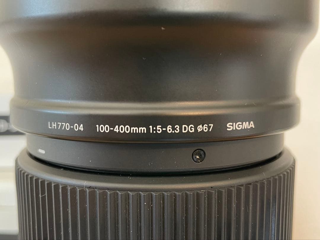 【美品】SIGMA 100-400mm F5-6.3 DG レンズ　付属品あり