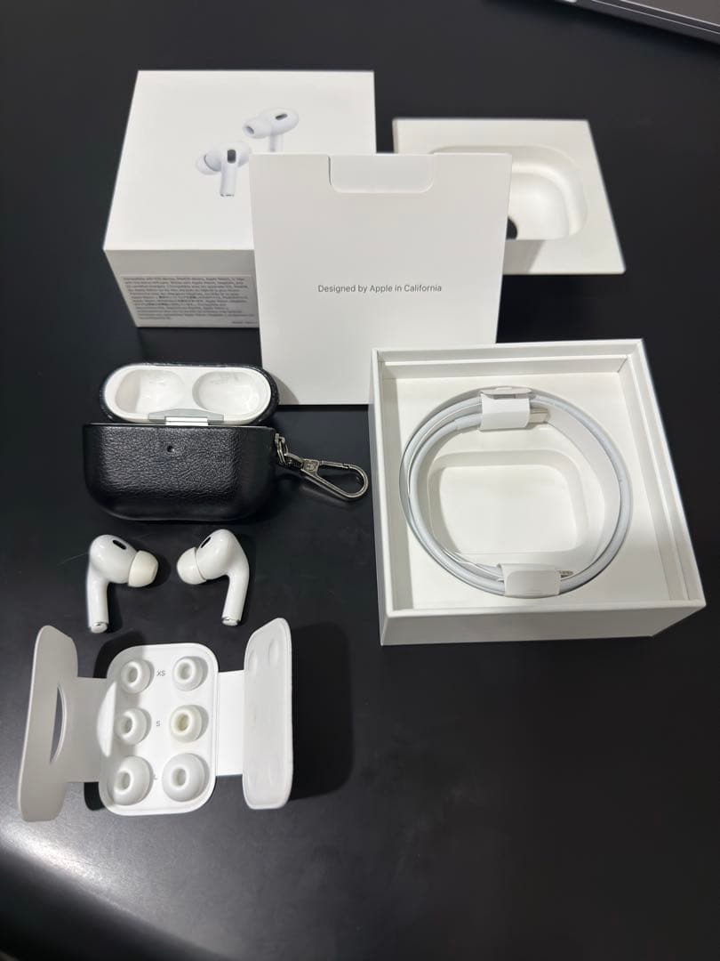 【保護ケース付】AirPodsPro2 Lightning 美品 付属品完備