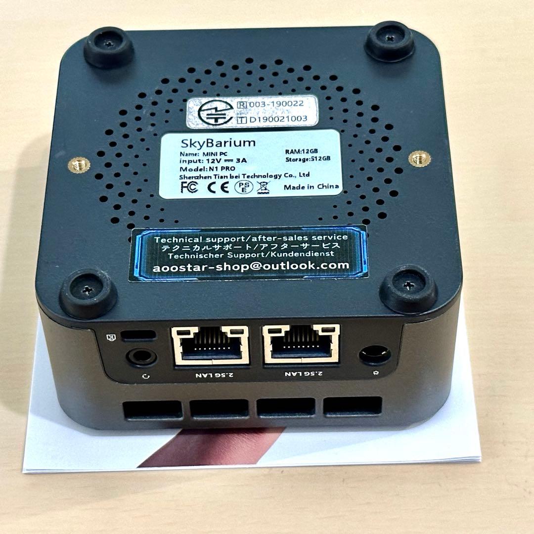 【美品】AOOSTAR N150 Pro 12GB/512GB 2.5G LAN