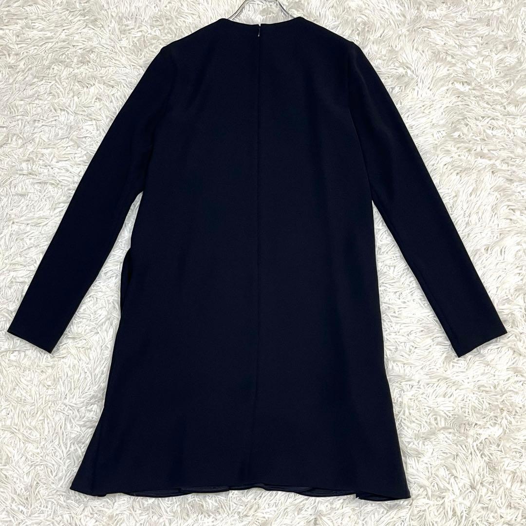 YOKOCHAN フロントフリルヘムワンピース ブラック Mサイズ