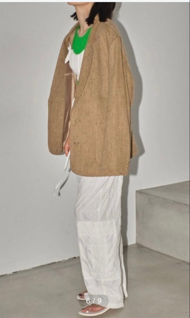 TODAYFUL Boyfriend Linen Jacket ベージュ