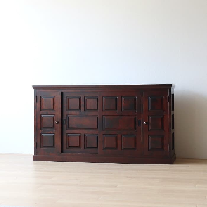 アンティーク 北海道民芸家具 下駄箱 サイドボード 収納棚 古家具