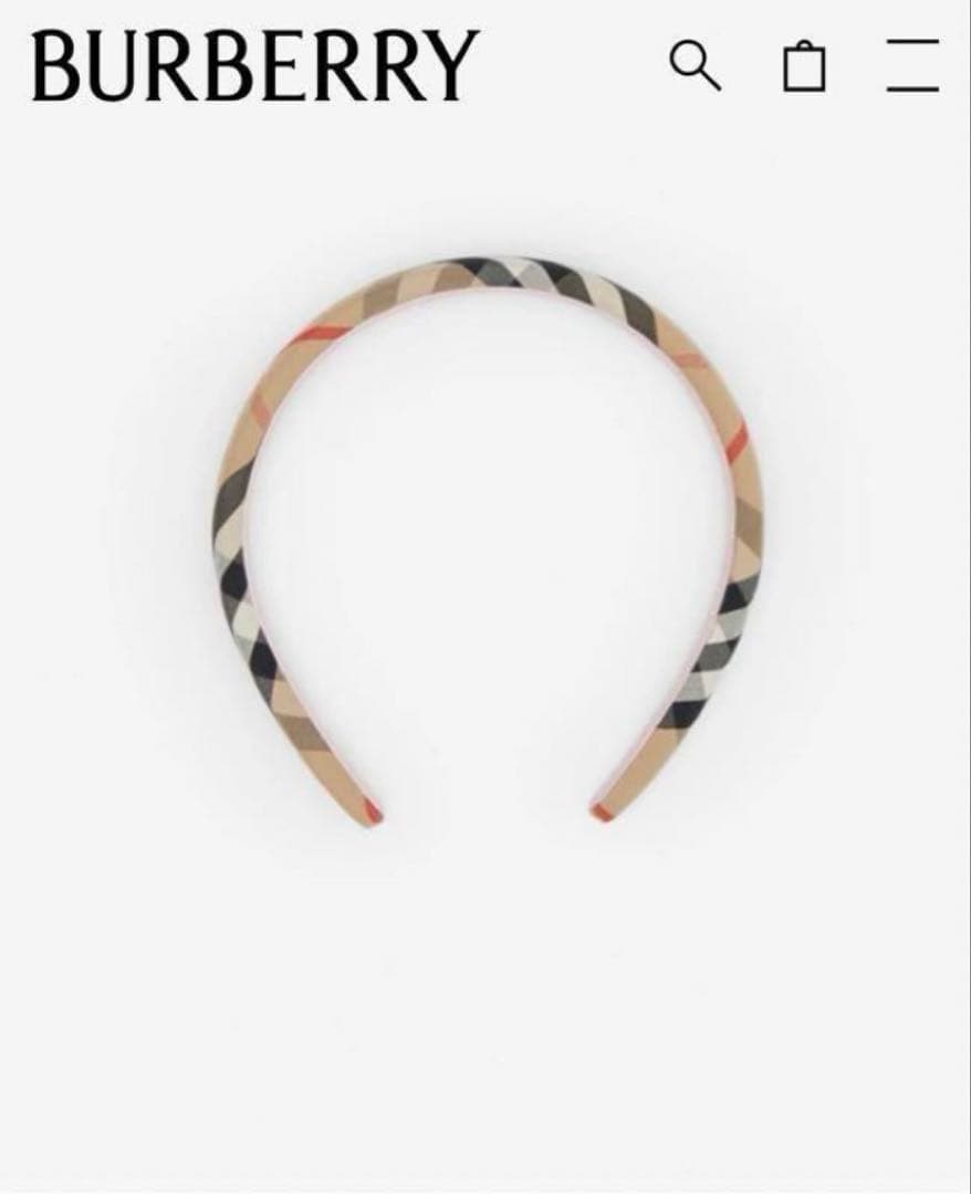 BURBERRY ヴィンテージチェック ヘアバンド