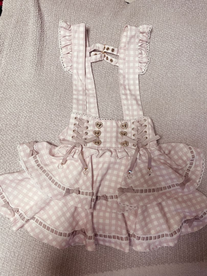 LIZLISA リズリサ はしごリボンギンガムティアードスカパン スカート 公式