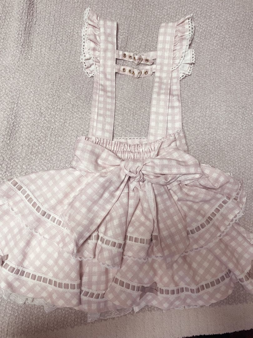 LIZLISA リズリサ はしごリボンギンガムティアードスカパン スカート 公式