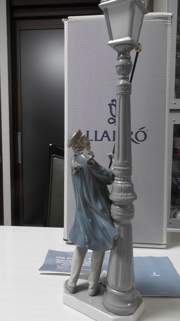LLADRO　リヤドロ　【ガス灯】４　48cm特大箱付　陶器　リアドロ　Ｌ508