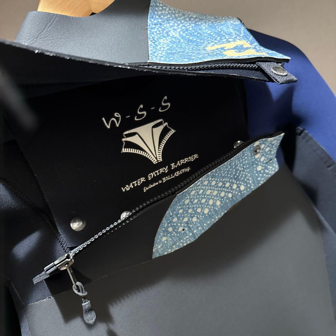 Billabong セミドライ　ブラック　ブルー　頂　フルオーダー