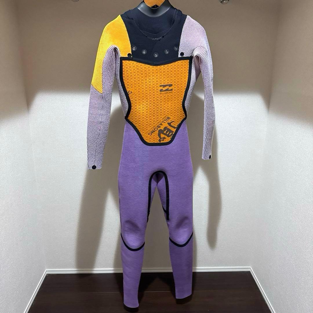 Billabong セミドライ　ブラック　ブルー　頂　フルオーダー