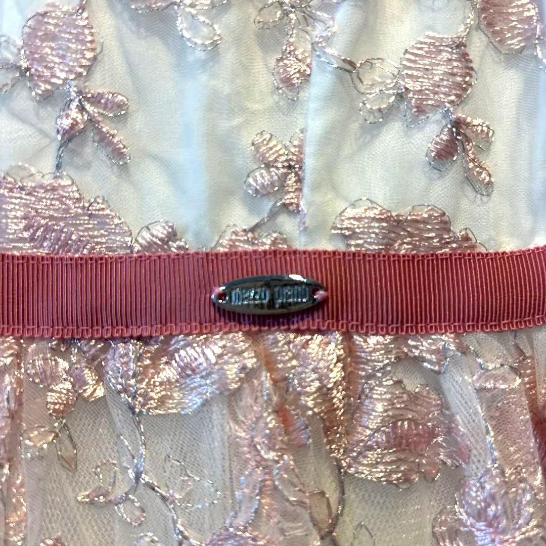 mezzo piano 刺繍ビジュー付きドレス　120