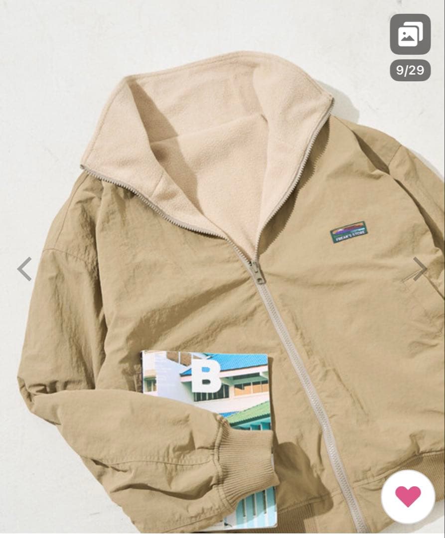 マウンテンパーカー 裏フリース　リバーシブル ブルゾン ブラック　フリーサイズ