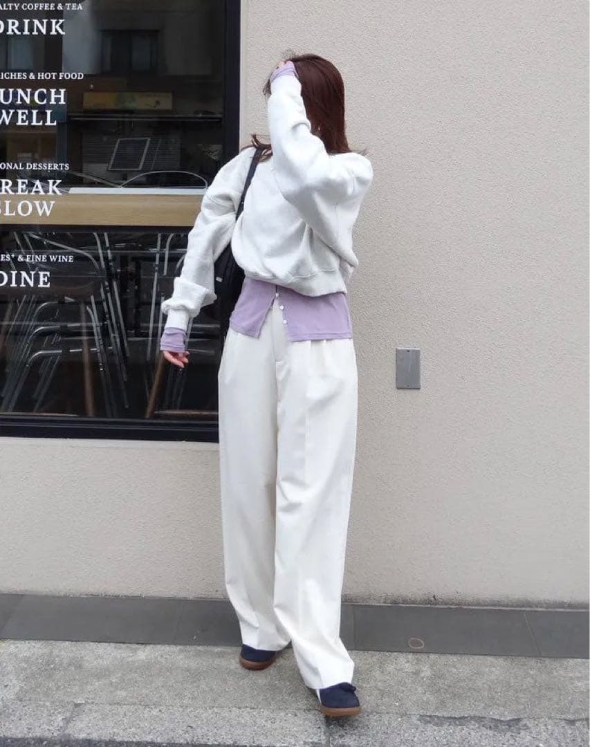 【新品タグ付き】Soft sheerランダムRIBコルセットトップス♡新色モーヴ