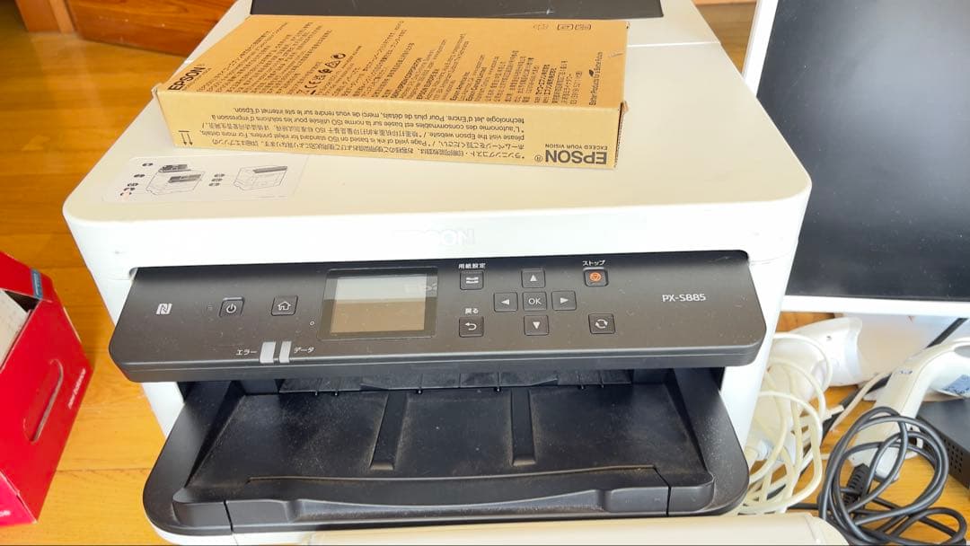 WindowsデスクトップPCとEPSONプリンター、スキャナーフルセット