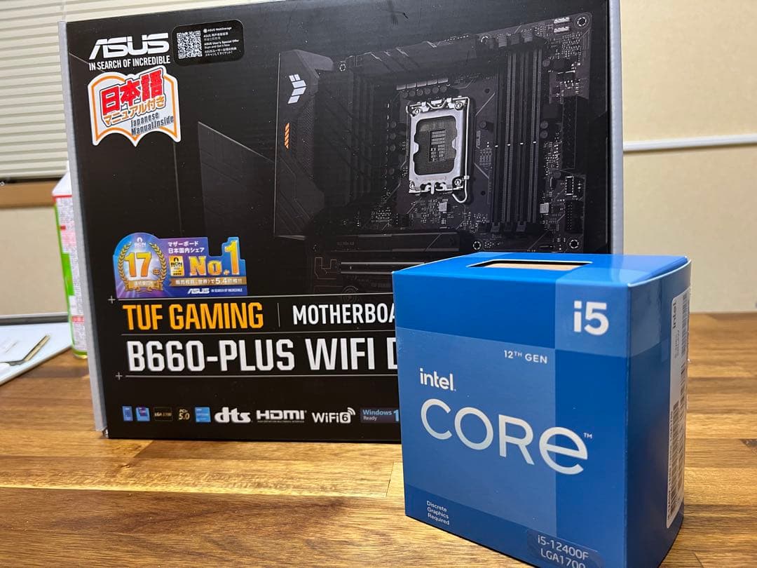 TUF Gaming B660-PLUS WIFI D4➕i5 12400F