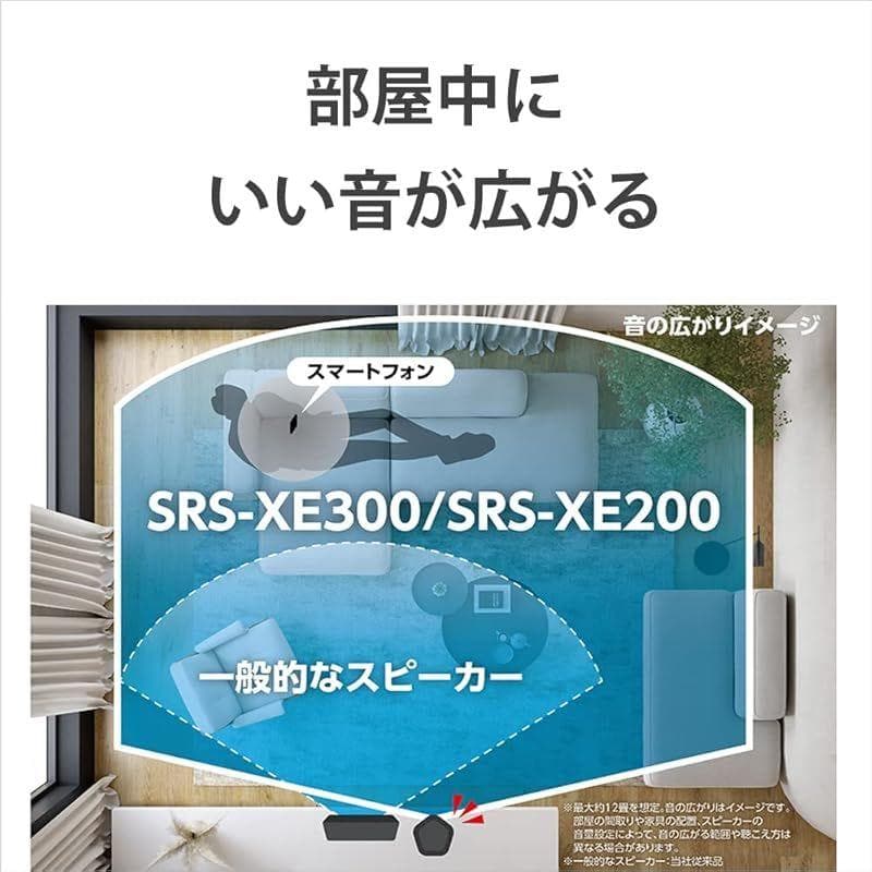ソニー ワイヤレススピーカーSRS-XE300 BC ブラック