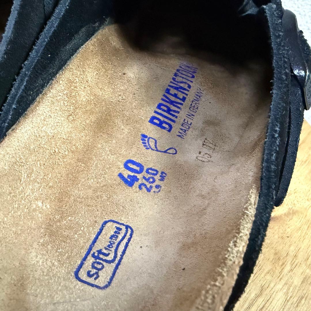 極美品◯BIRKENSTOCK BOSTON ボストン ブラックレギュラー 40