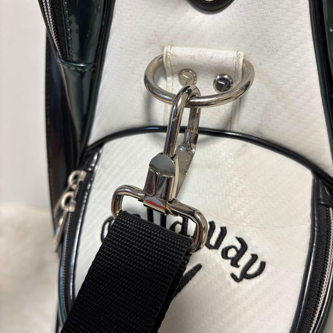 Callaway キャロウェイ キャディバッグ ホワイト×グリーン 9型 ゴルフ