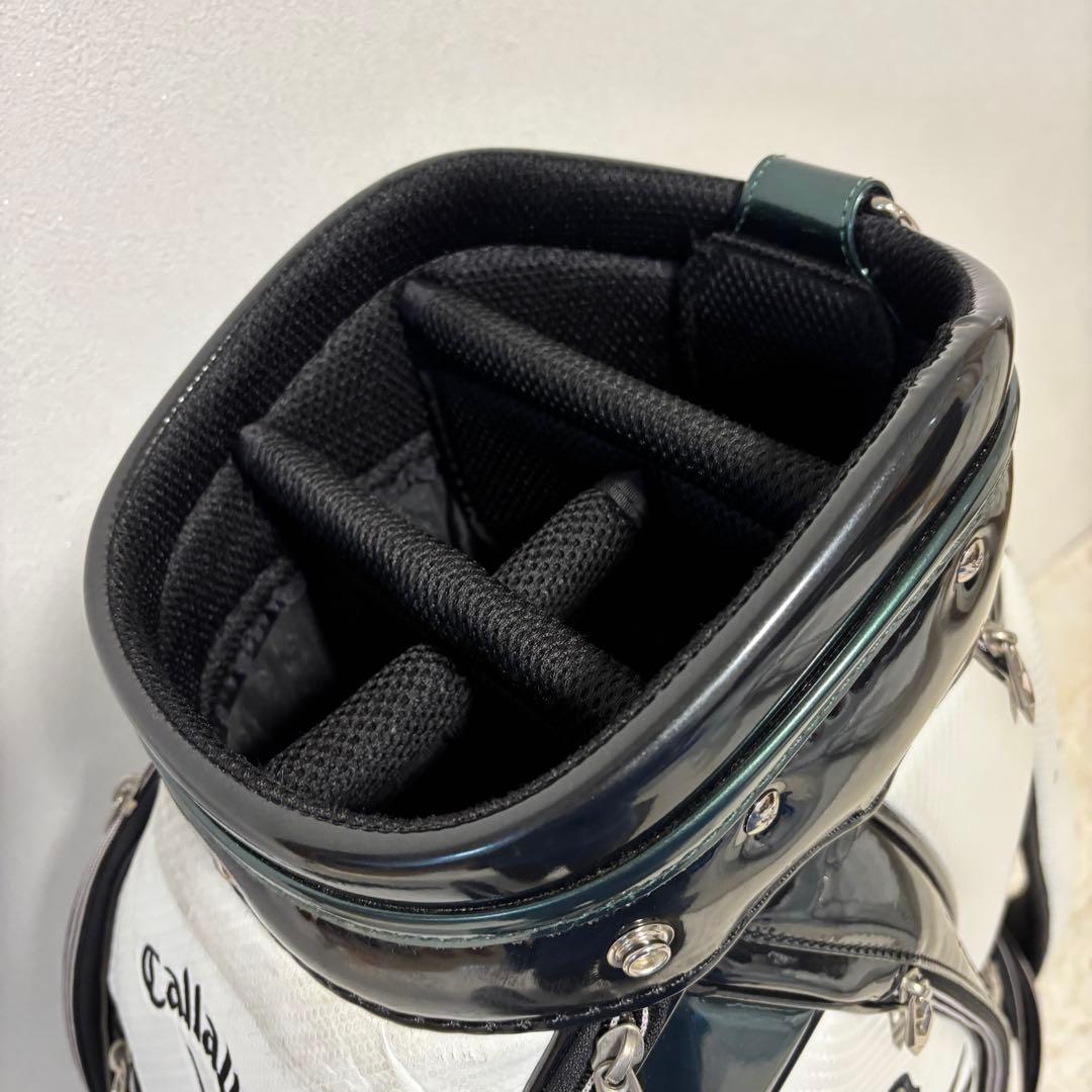 Callaway キャロウェイ キャディバッグ ホワイト×グリーン 9型 ゴルフ