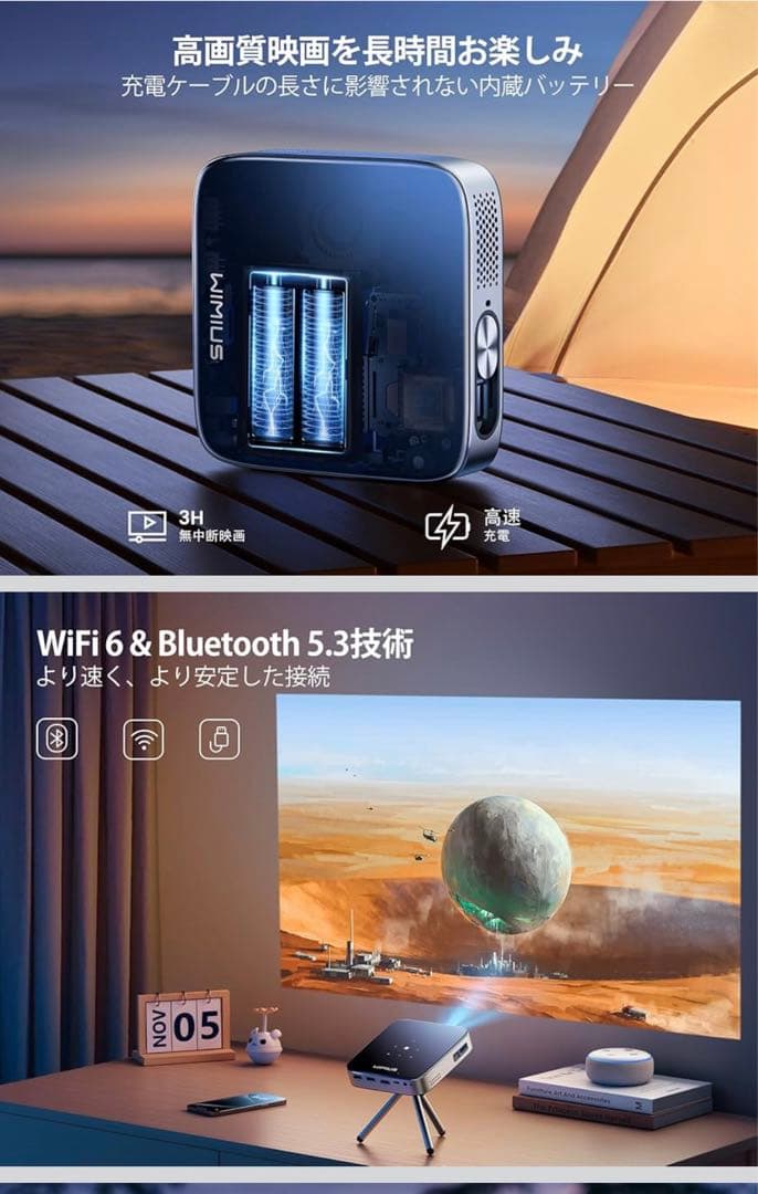 新品未使用　Q3 プロジェクター