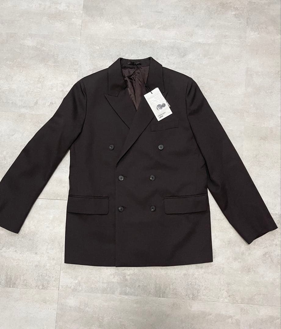 【新品未使用】 LOEFF ウールギャバ ダブルブレスト ジャケット