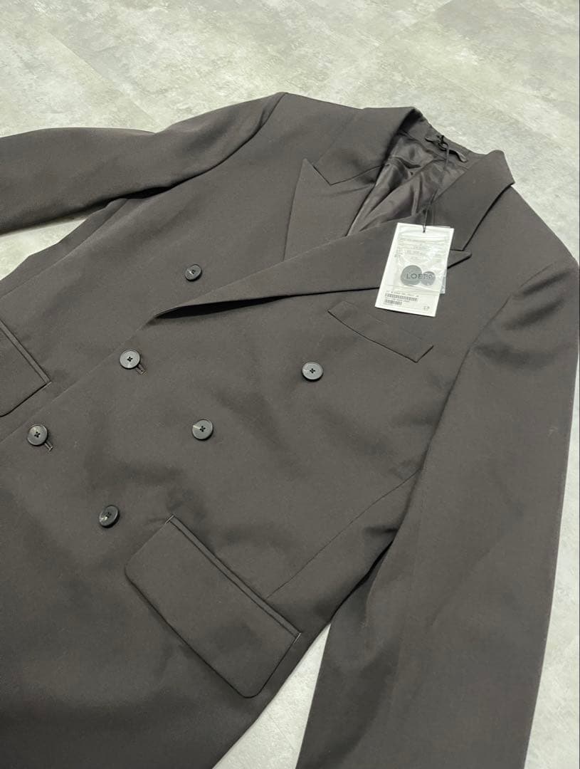 【新品未使用】 LOEFF ウールギャバ ダブルブレスト ジャケット