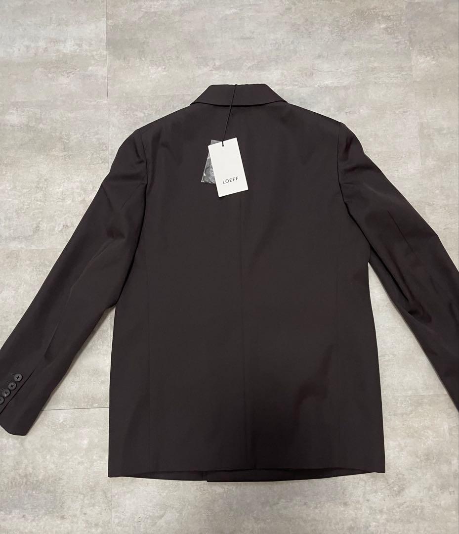 【新品未使用】 LOEFF ウールギャバ ダブルブレスト ジャケット