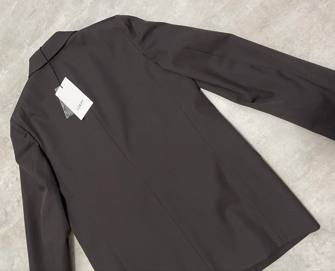 【新品未使用】 LOEFF ウールギャバ ダブルブレスト ジャケット