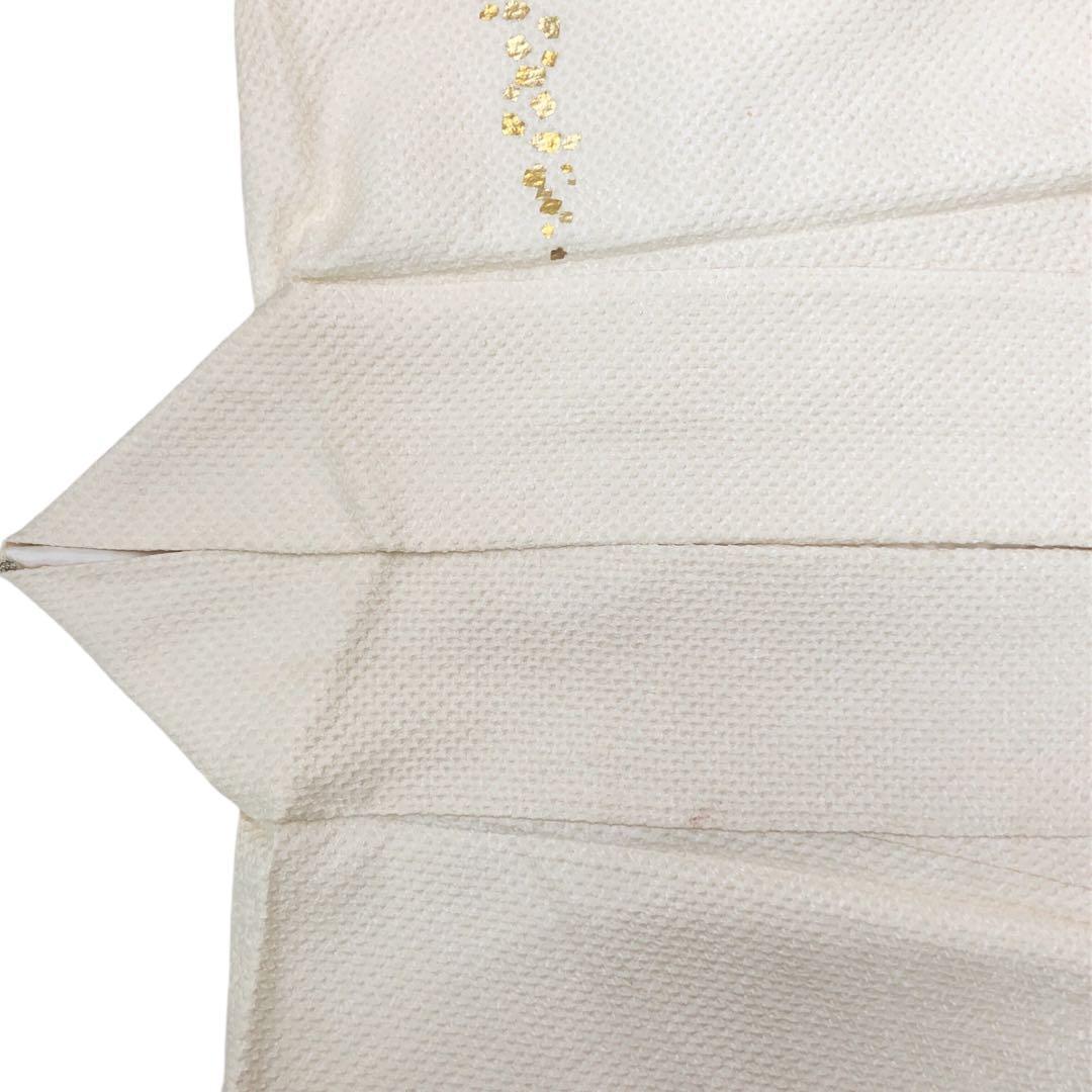 ☆ 付下げ 絞り柄 金彩霞模様 グラデーション 乳白色 K-4258