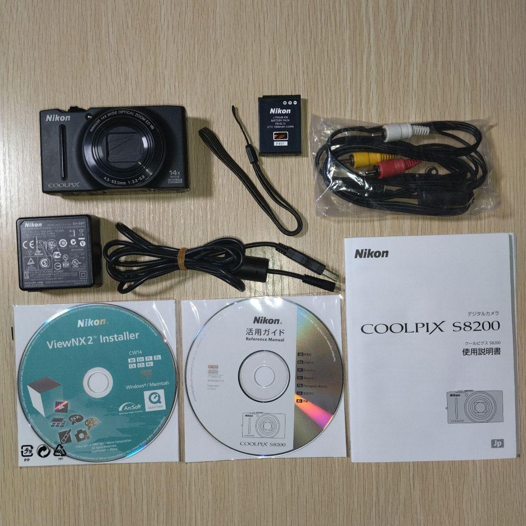 【液晶に難あり】高機能モデル デジカメ ニコン COOLPIX S8200