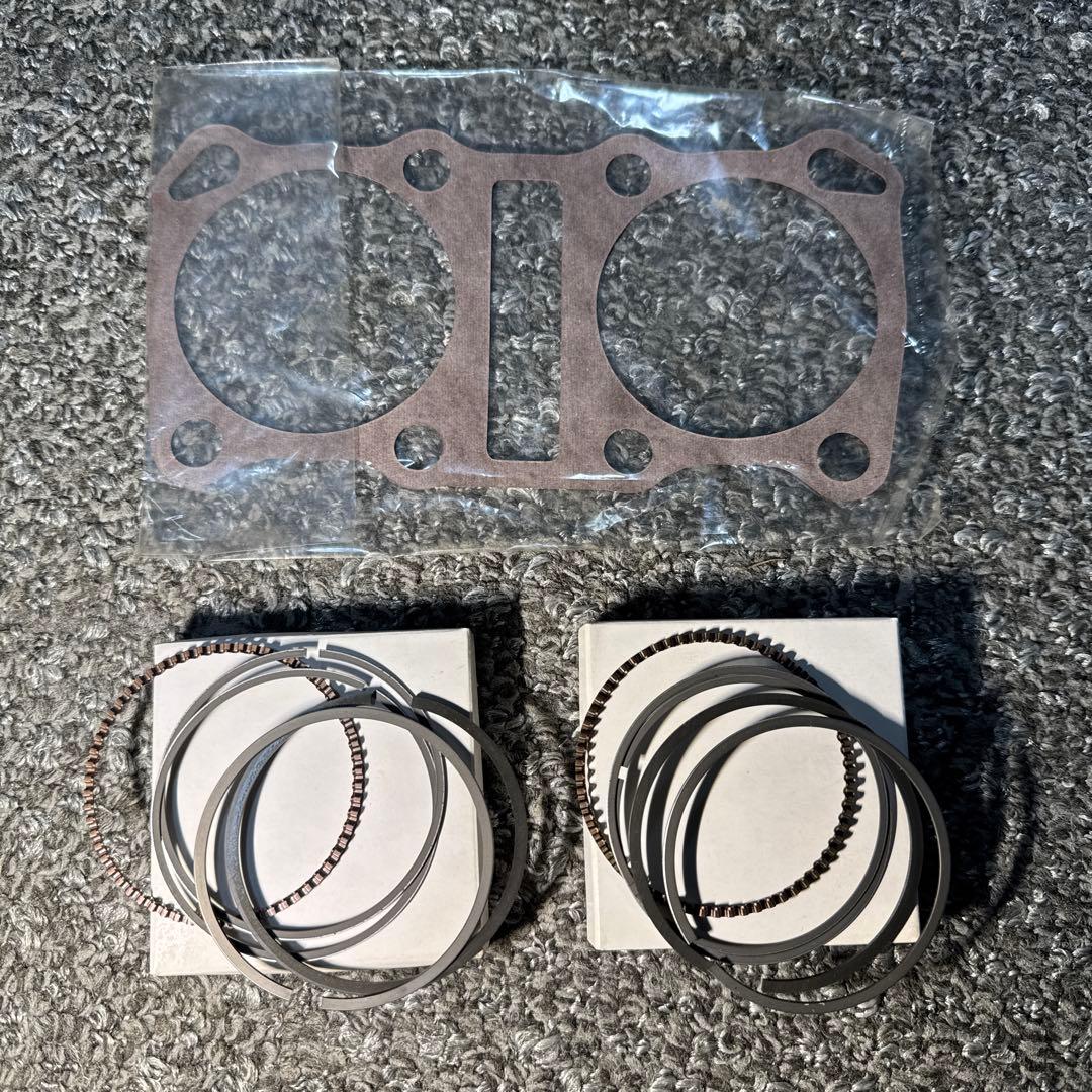 新品 未使用 カワサキ Z250FT ピストンリング &ガスケットset