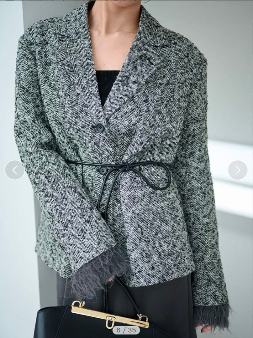 新品未使用　SNIDEL スナイデル　ベルテッドオーバーサイズジャケット